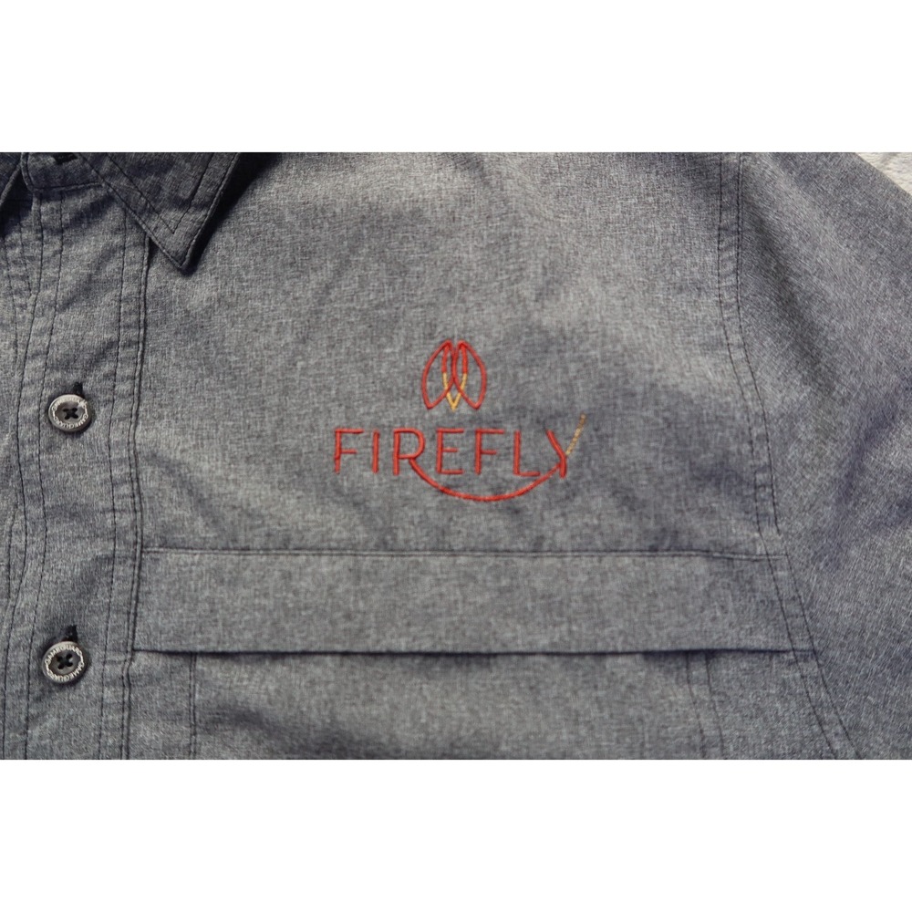 GameGuard Outdoors Gray Button Up Shirt Men's Size‎ XL Firefly - Picture 3 of 10